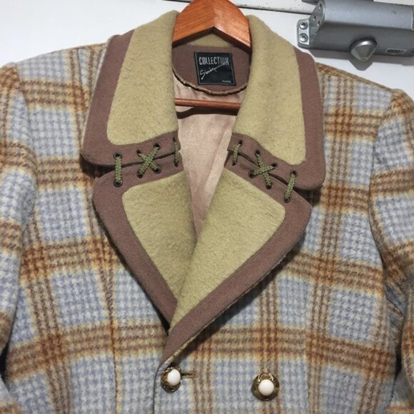 VINTAGE COLLECTION SINEQUANONE WOOL JACKETS SIZE L - Picture 7 of 8